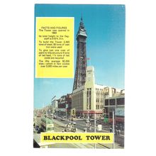 BLACKPOOL TOWER, LANCASHIRE unused vintage postcard =