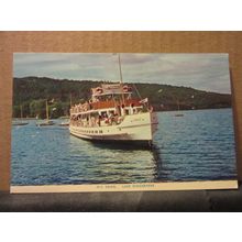 M.V. SWAN. WINDERMERE, CUMBRIA LAKE DISTRICT unused postcard by H.Webster 1961 #