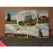 multiview, SUSSEX MILLS. unused postcard by J. Salmon =
