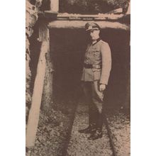 Soldier at German Military Underground Hospital Meadowbank Postcard