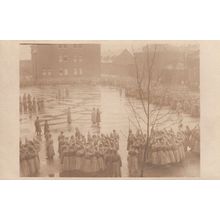 German Soldiers Taking Oath War Recruitment Antique Military Postcard