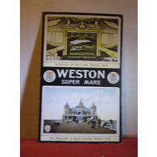 multiview, WESTON-SUPER-MARE unused antique postcard #