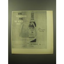 1959 Hine Cognac Ad - Hine.. pronounced fine the world over
