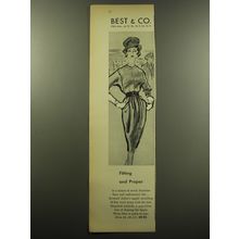 1959 Best & Co. Dress by Leonard Arkin Advertisement - Fitting and Proper