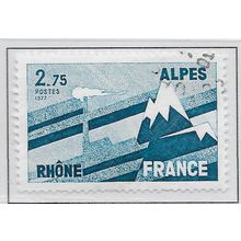FRANCE 1976 USED REGIONS ALPES ALPS MOUNTAINS RHONE