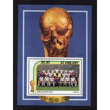 St. Vincent - 1986 - $5.50 World Cup Mexico '86 (England) Mini-Sheet, MNH