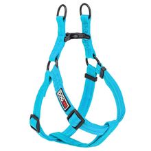Flat Nylon Harness W1" L24"-34" Dogline Blue L