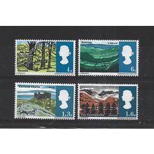 GB.Landscapes set of 4.Phosphor Issue.Mounted Mint.Jul25