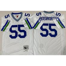 Seattle Seahawks #55 Brian Bosworth Throwback Jersey White