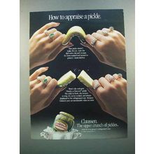 1988 Claussen Pickle Ad - How to Appraise a Pickle