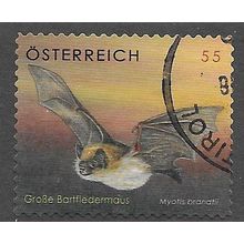 AUT 2007 55c (S/A) 'WHISKERED BAT ' FINE USED (EBID73-275)