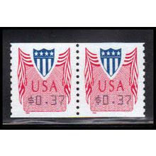 CVP33 37c Shield Very Fine MNH Pair PA5053