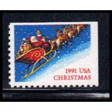 2585 29c Santa & Sleigh Fine MNH BPS UR W2220