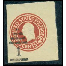 Used U429 2c George Washington Fine Cut Square WA3098