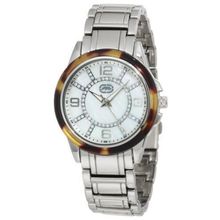 Womens Marc Ecko UNLTD Watch Stainless Steel E8M101MV $85 Bling Crystal Pearl