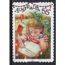 Australia 2010 Christmas - Dear Santa - Foiled/Embellished 55c s/a Used