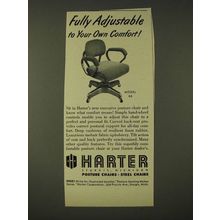 1948 Harter Model 66 Posture Chair Ad - Fully adjustable to your own comfort