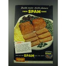 1949 Hormel SPAM Ad - Double Recipe Double Pleasure