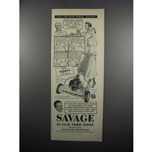 1950 Savage 21-Inch Yard Chief Lawn Mower Ad