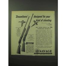 1950 Savage Model 755 and 775 Shotgun Ad!