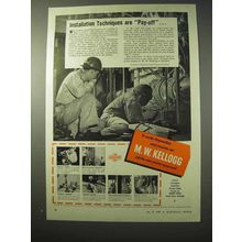 1950 M.W. Kellogg Piping Ad - Installation Techniques