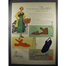 1952 Ball-Band Summerettes Shoes Ad - Mona Freeman