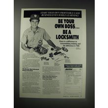 1990 NRI Schools Ad - Be your own bossÉ be a locksmith