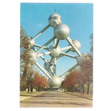 ATOMIUM, BRUSSELS unused vintage postcard (a) =