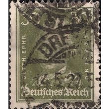 GERMANY, EMPIRE, Gotthold Ephraim Lessing, dull green 1926, 30Pfennig