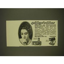 1926 Maybelline Liquid Form and Solid Form Mascara Ad - Maybelline darkens