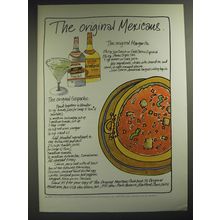 1974 Jose Cuervo Tequila Ad - The original Mexicans. The original Margarita.