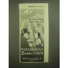 1945 Paramount Easter Cards Ad - Please everyone under the sun