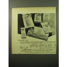 1950 Leron Linens Ad - So typically Leron Gay with Gingham