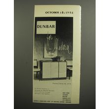 1952 Dunbar Advertisement - Dressing Cabinet No. 5271A