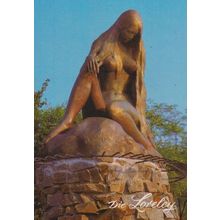 Loreley Germany Mermaid Statue German Postcard