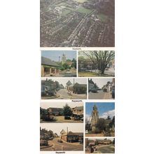 Nottingham Keyworth 3x 1980s Village incl Birds Eye Aerial Postcard s