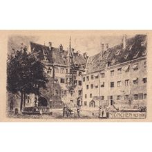 Munchen Antique German Painting Postcard