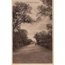 Club Road Jalandhar Jullunder Real Photo Postcard