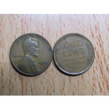 1939 USA 1 Cent Lincoln Wheat Coin