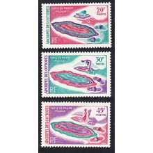 Comoro Is. Msolla Prayer Mats Islam 3v 1969 MNH SG#75-77 MI#94-96 Sc#77-79