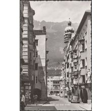 Herzog-Friedrichstraße, mit Goldenes Dachl, Innsbruck, c.1950s - TKV Foto-AK