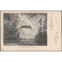 Das Löwendenkmal in Luzern, 1908 - Wehrli AK