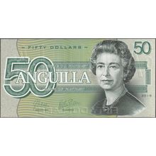 2019 Anguilla Banknote 50 Dollars Fantasy note