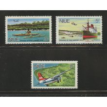 Niue 136-138, 1970 Niue Airport Opening, VF, MNH (NIU412)
