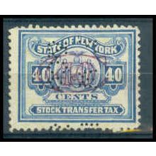 Used Revenue 40c N.Y. Stock Transfer Fine Just Clears WA2821