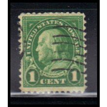 Used 632 1c Benjamin Franklin Barely Clears KA7177