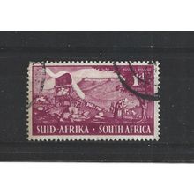 SouthAfrica.SG131 1d Wagons approaching Bingham's Berg.Fine Used.Aug25b