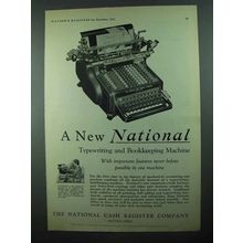 1931 NCR Typewriting and Bookkeeping Machine Ad