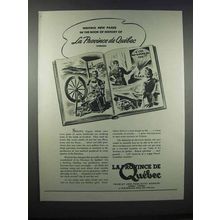 1943 La Province de Quebec Ad - Book of History