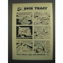 1966 Ford Autolite Spark Plugs Ad - Dick Tracy